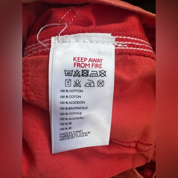 BDG Bold Red Denim Pants - Picture 8 of 9